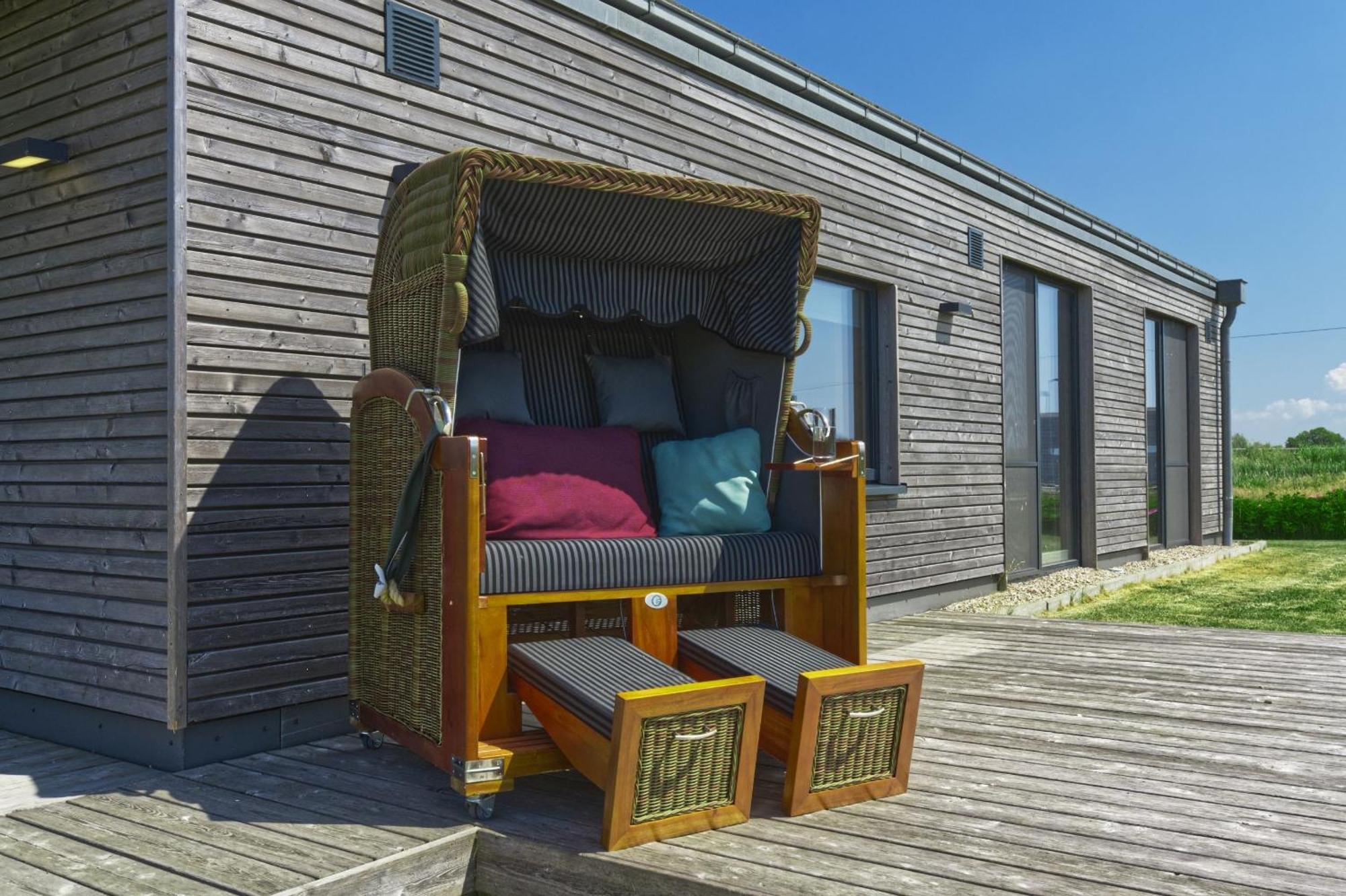 Gud Jard Lodge Nr 09 - Wohngesundes Design-Ferienhaus Pellworm Exterior foto